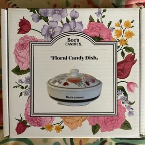 🍬SEE’S🍬Candy Floral Candy Dish